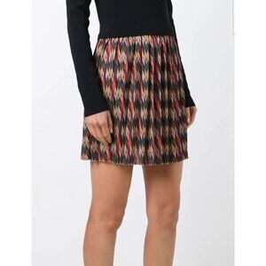 Isabel Marant Etoile Pleated Skirt Size S Womens Hanoi Ikat Print